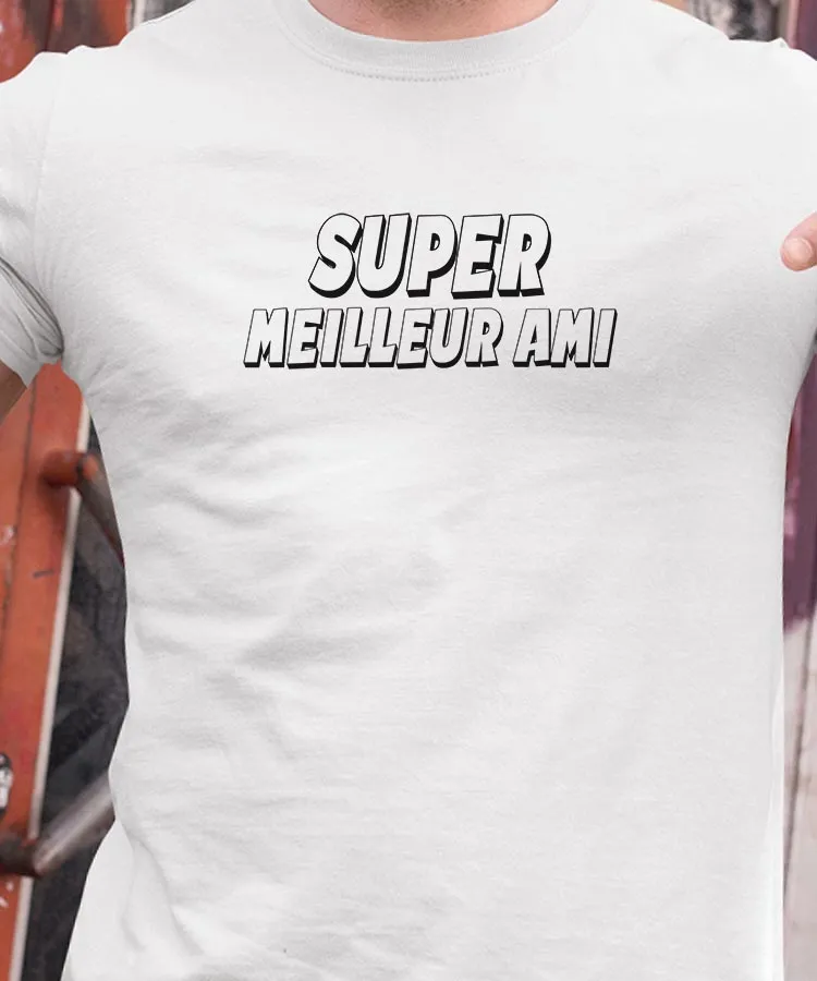 T-Shirt Super Meilleur Ami Pour homme