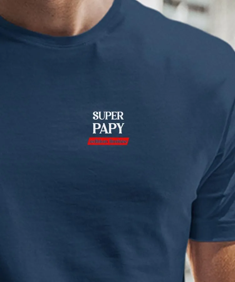 T-Shirt Super Papy édition limitée Pour homme