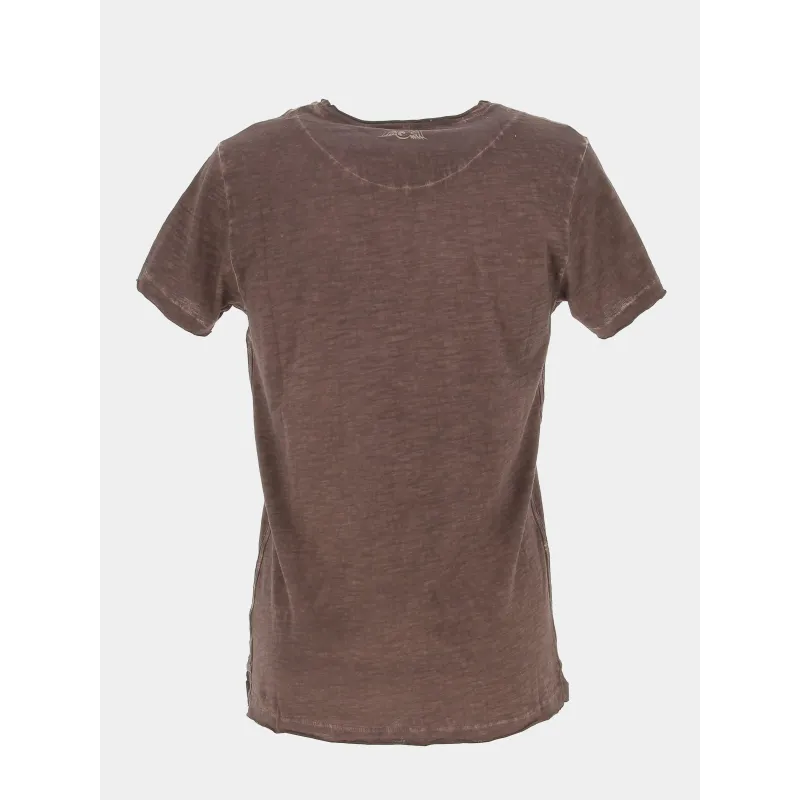 T-shirt tee retro marron - Von Dutch | wimod