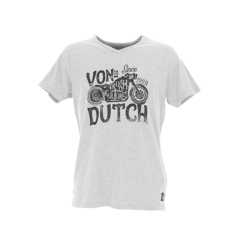 T-shirt tee retro marron - Von Dutch | wimod