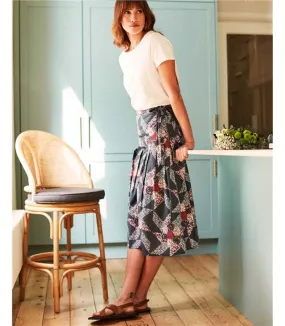 Tarni Hemp Patchwork Midi Skirt