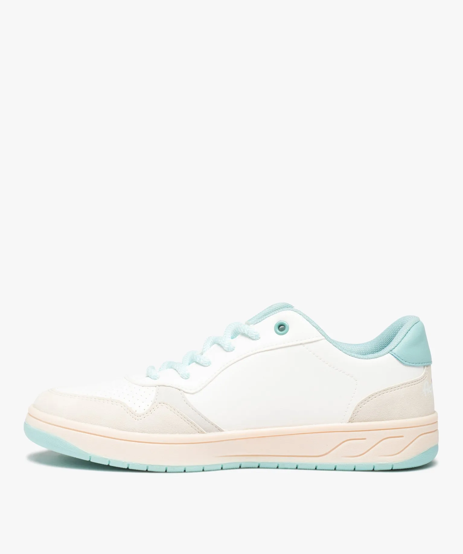 tennis femme style retro a lacets ¨C smiley world blanc baskets et tennis