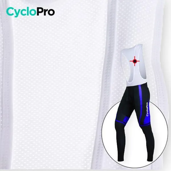 TENUE CYCLISTE AUTOMNE BLEUE - ABSTRACT+