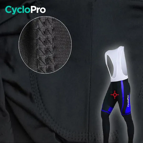 TENUE CYCLISTE AUTOMNE BLEUE - ABSTRACT+