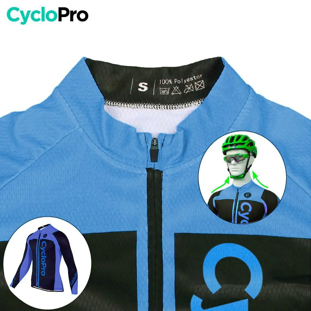 Tenue cycliste automne bleue - Flash+