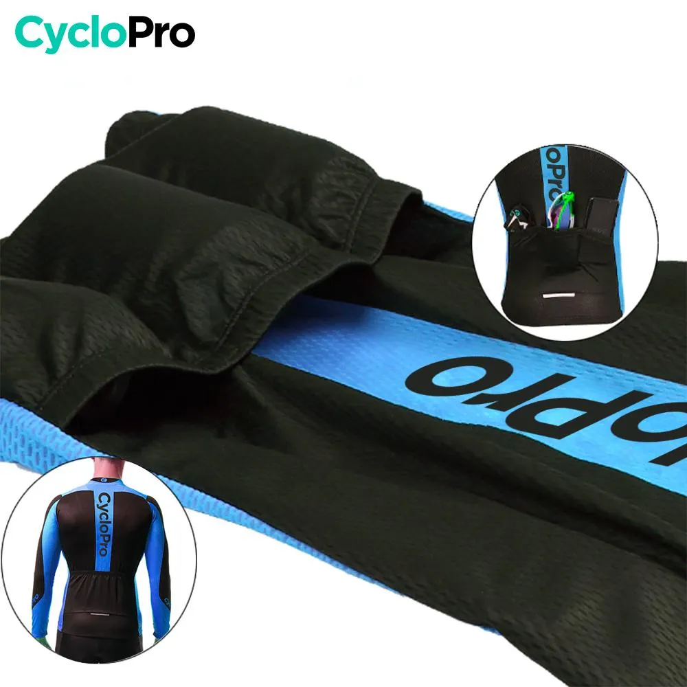 Tenue cycliste automne bleue - Flash+