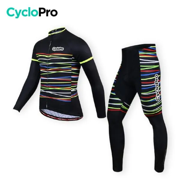 TENUE CYCLISTE AUTOMNE NOIRE - HAPPY+