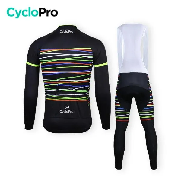 TENUE CYCLISTE AUTOMNE NOIRE - HAPPY+