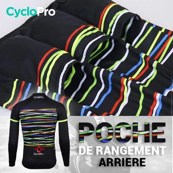 TENUE CYCLISTE AUTOMNE NOIRE - HAPPY+