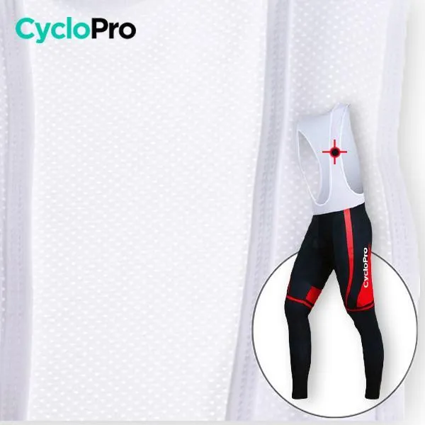 TENUE CYCLISTE AUTOMNE ROUGE - ABSTRACT+