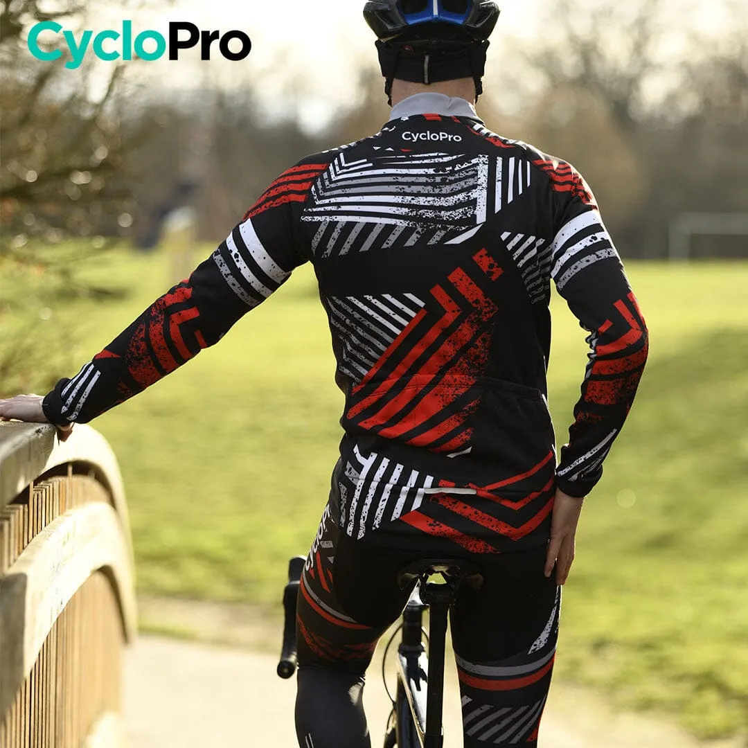 TENUE CYCLISTE AUTOMNE ROUGE - DIRTY+