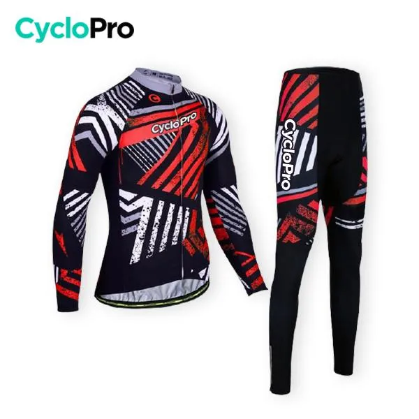 TENUE CYCLISTE AUTOMNE ROUGE - DIRTY+