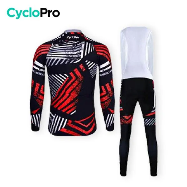 TENUE CYCLISTE AUTOMNE ROUGE - DIRTY+