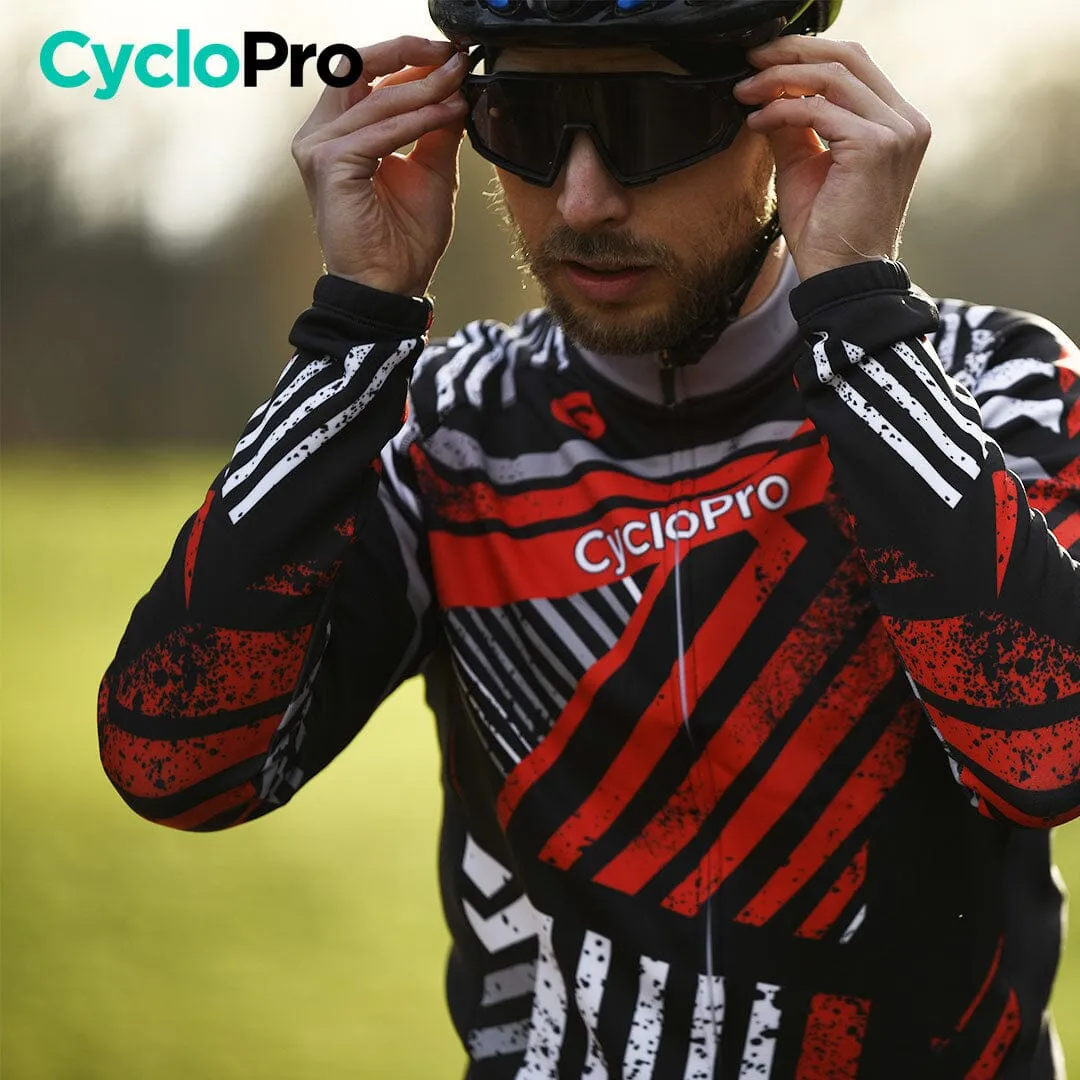 TENUE CYCLISTE AUTOMNE ROUGE - DIRTY+