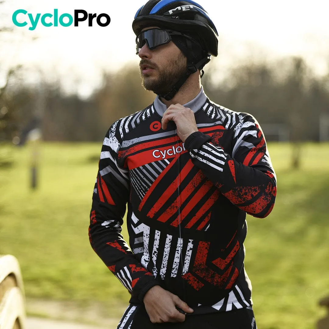 TENUE CYCLISTE AUTOMNE ROUGE - DIRTY+