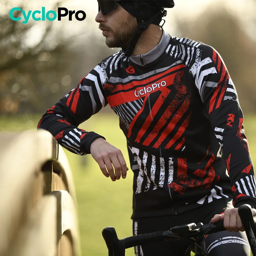 TENUE CYCLISTE AUTOMNE ROUGE - DIRTY+