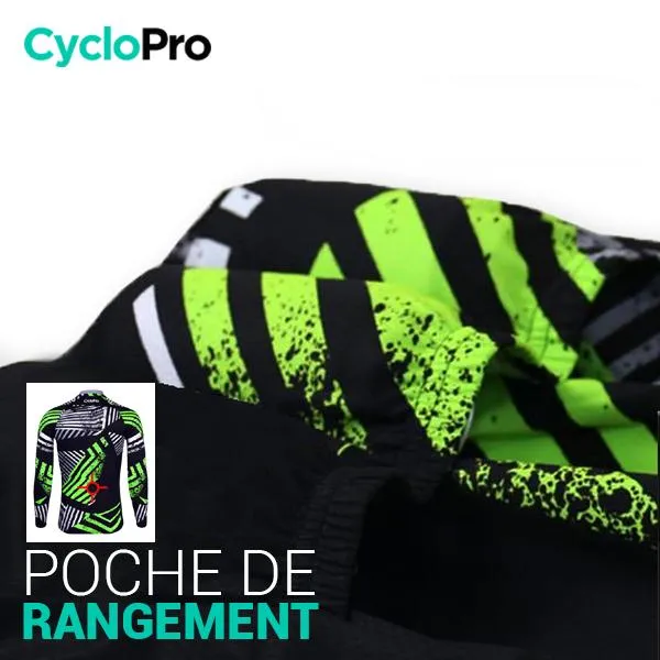 TENUE CYCLISTE AUTOMNE VERTE - DIRTY+