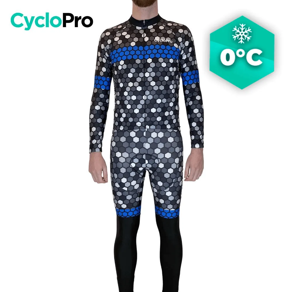 Tenue cycliste hiver Bleue - Atmosphère+