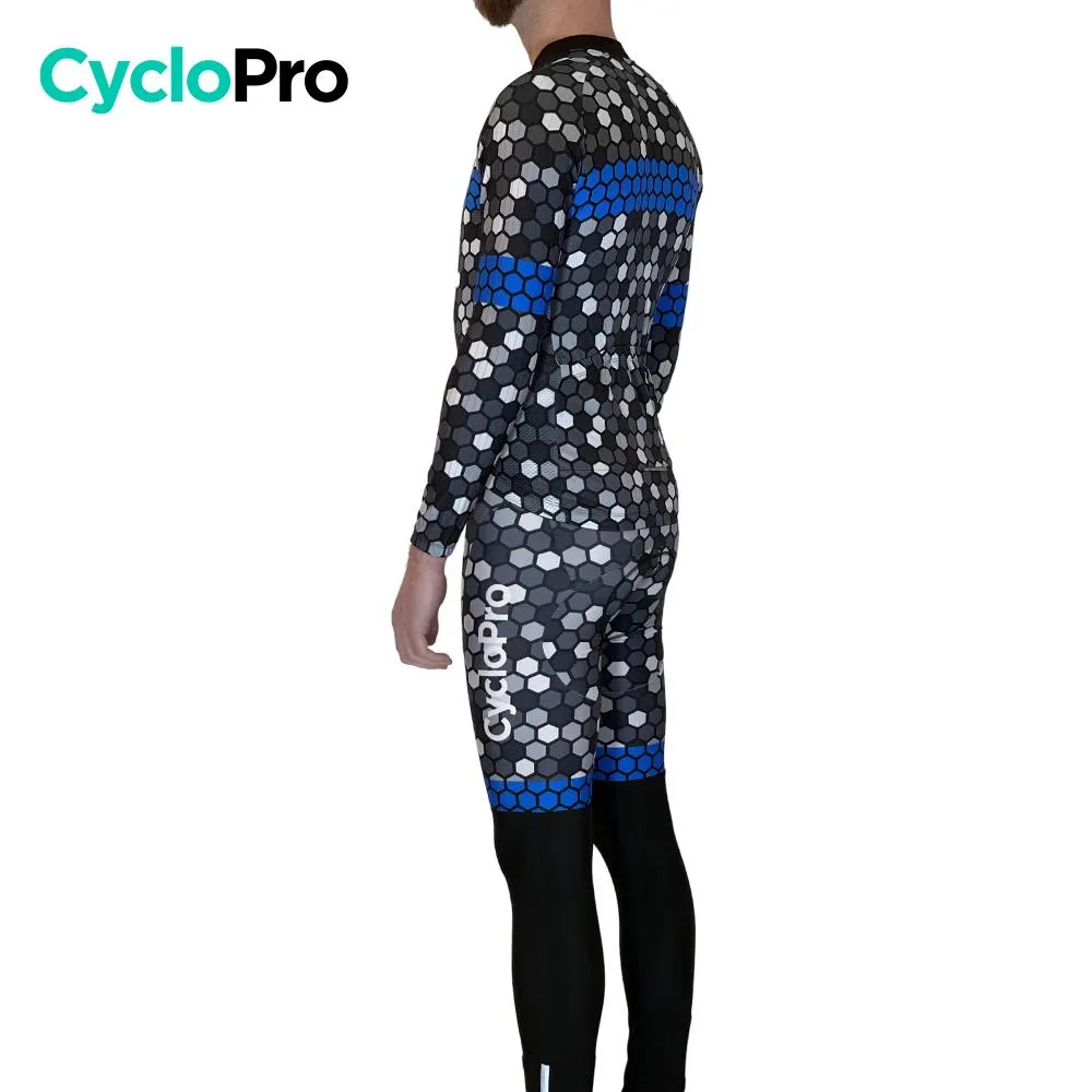 Tenue cycliste hiver Bleue - Atmosphère+