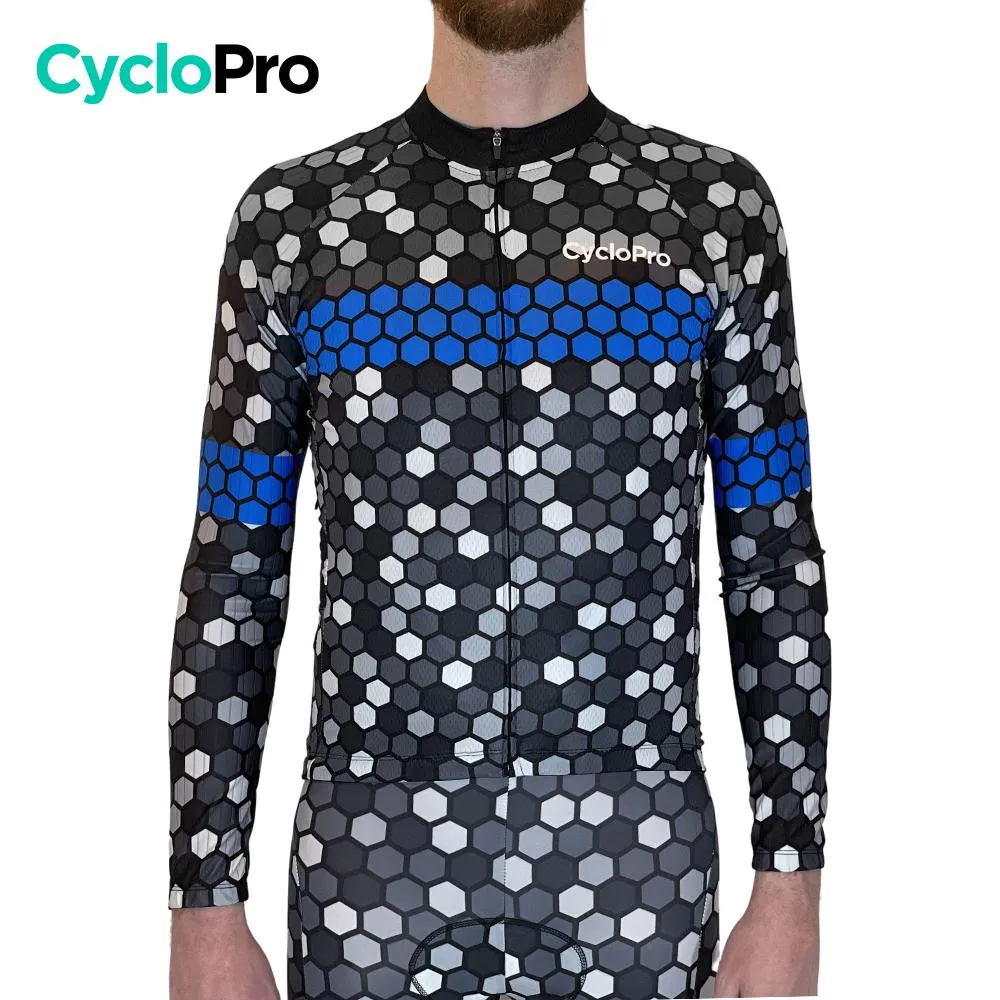 Tenue cycliste hiver Bleue - Atmosphère+