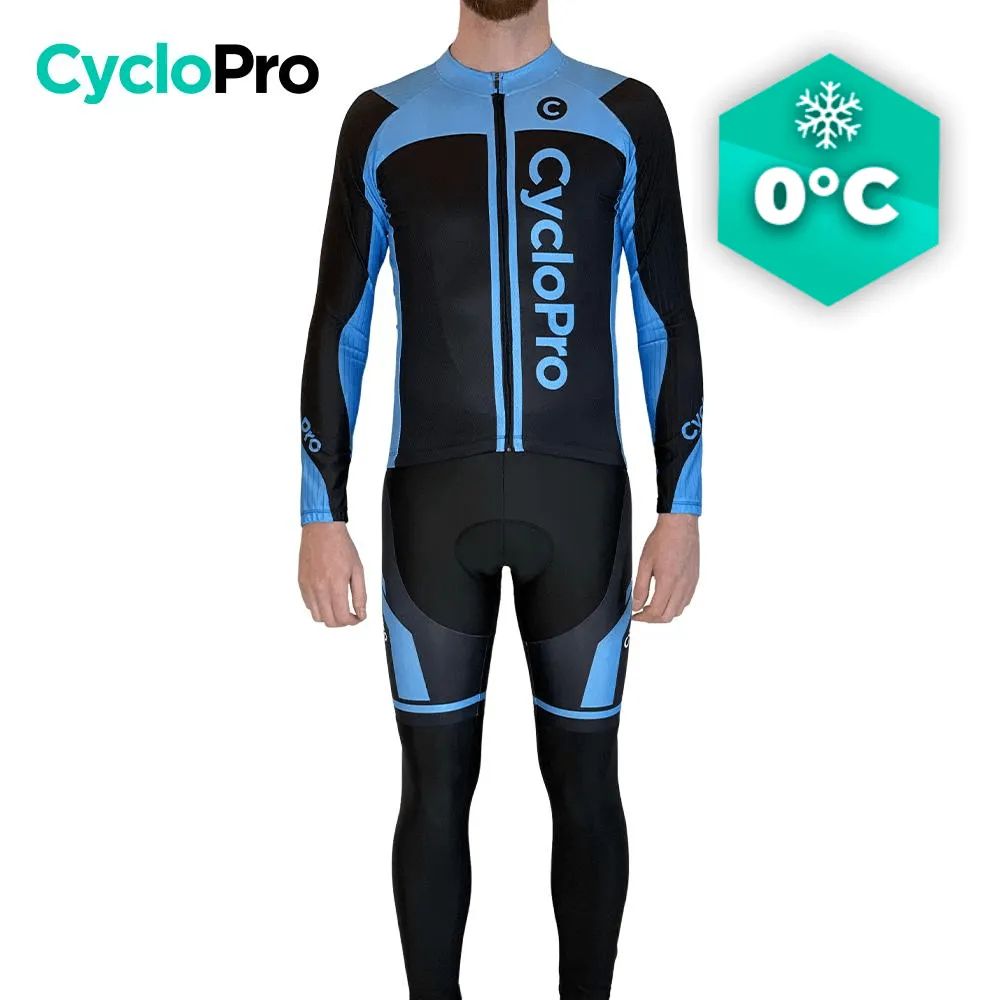 Tenue cycliste hiver bleue - Flash+