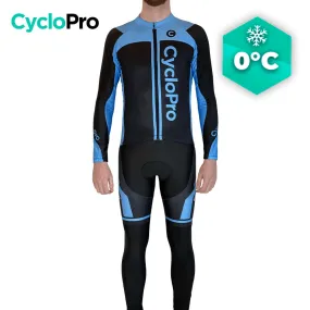 Tenue cycliste hiver bleue - Flash+