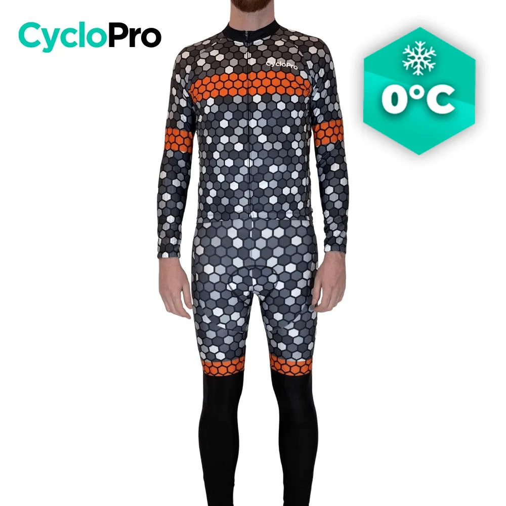 Tenue cycliste hiver Orange - Atmosphère+