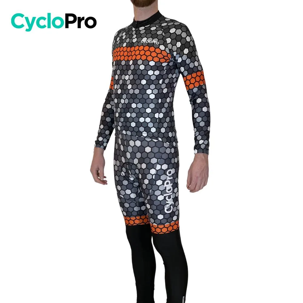 Tenue cycliste hiver Orange - Atmosphère+