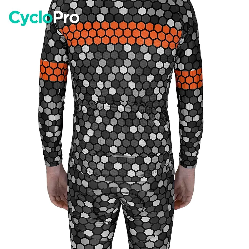 Tenue cycliste hiver Orange - Atmosphère+