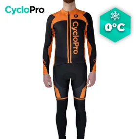 Tenue cycliste hiver orange - Flash+