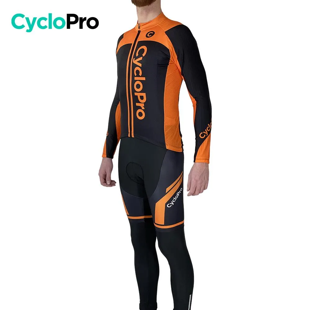 Tenue cycliste hiver orange - Flash+