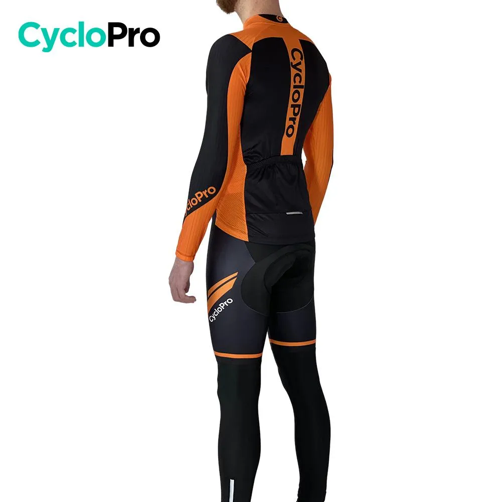 Tenue cycliste hiver orange - Flash+