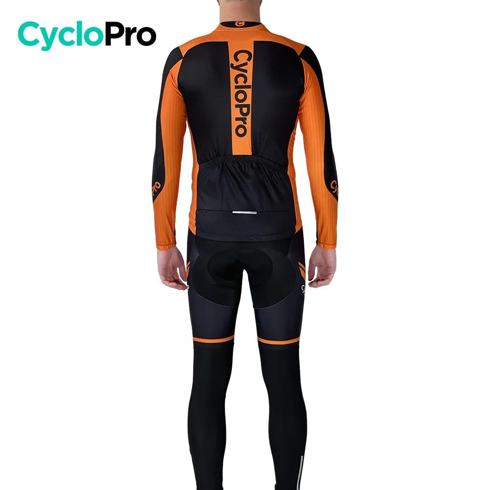 Tenue cycliste hiver orange - Flash+