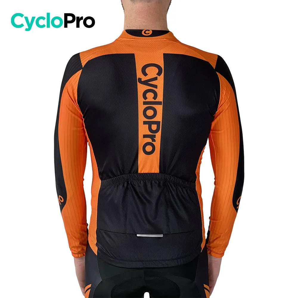 Tenue cycliste hiver orange - Flash+