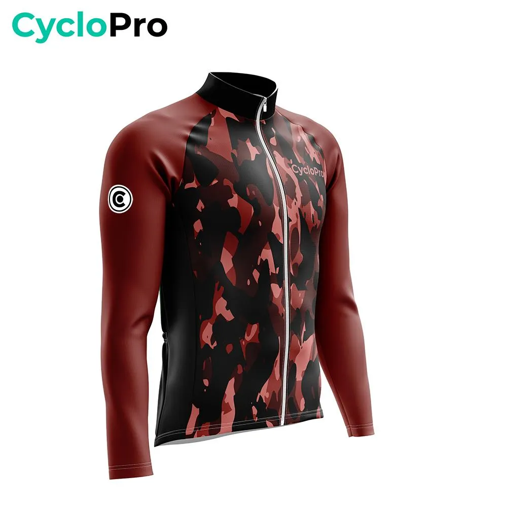 TENUE CYCLISTE HIVER ROUGE - COMMANDEUR