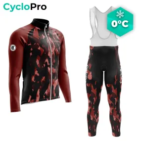 TENUE CYCLISTE HIVER ROUGE - COMMANDEUR