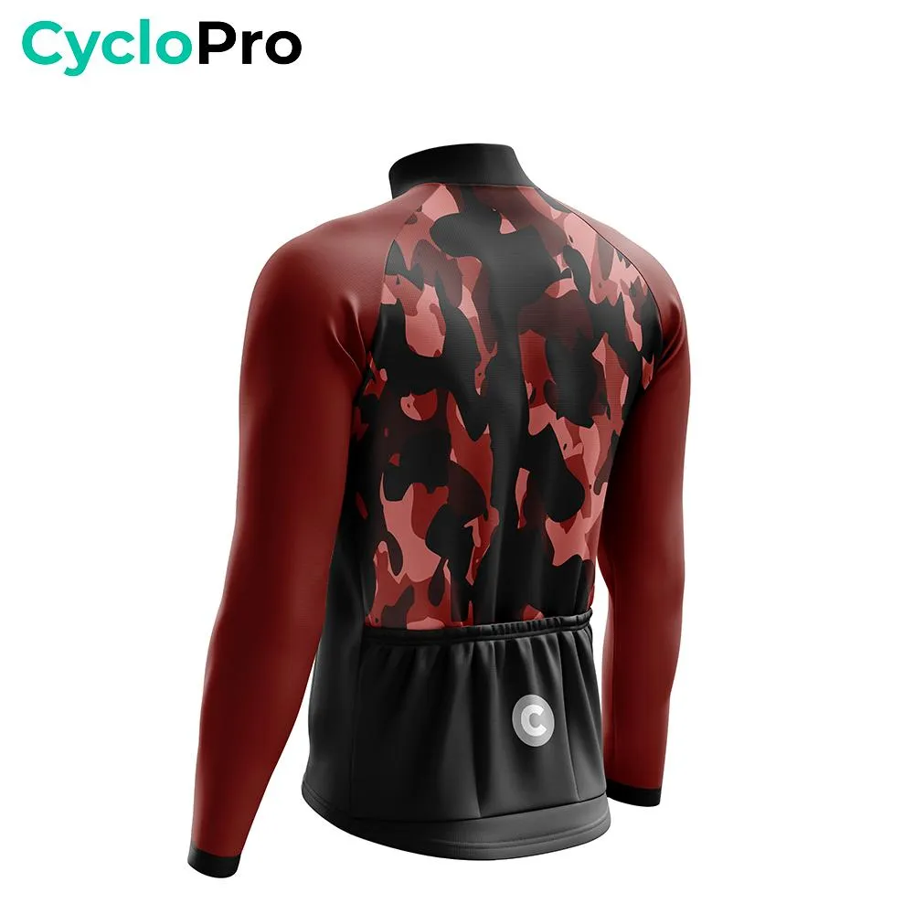 TENUE CYCLISTE HIVER ROUGE - COMMANDEUR