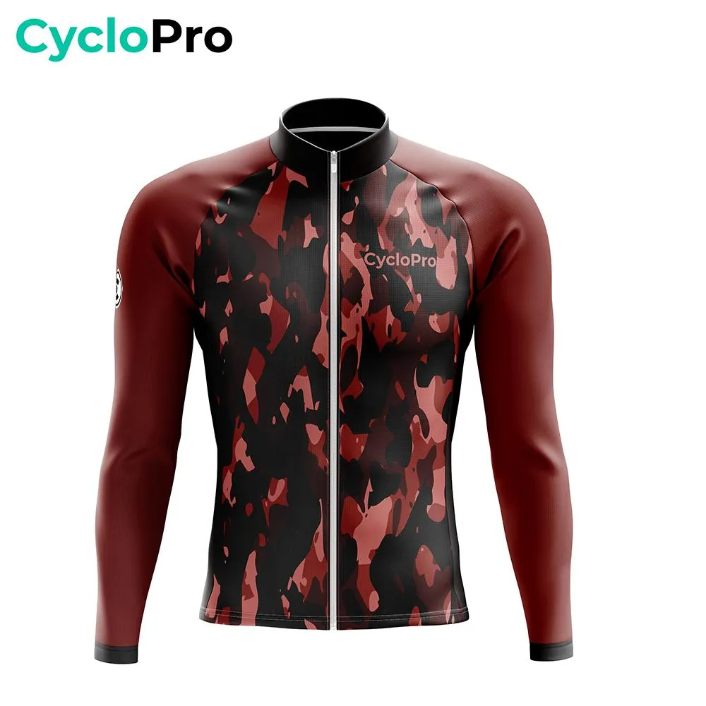 TENUE CYCLISTE HIVER ROUGE - COMMANDEUR