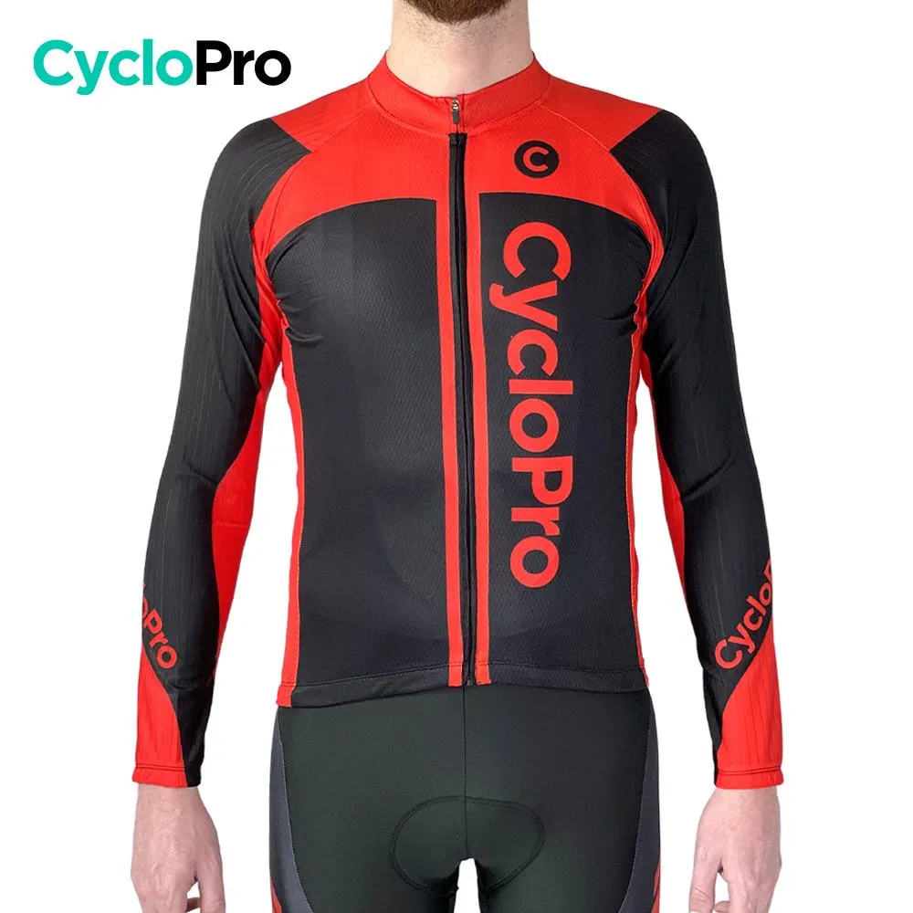 Tenue cycliste hiver rouge - Flash+