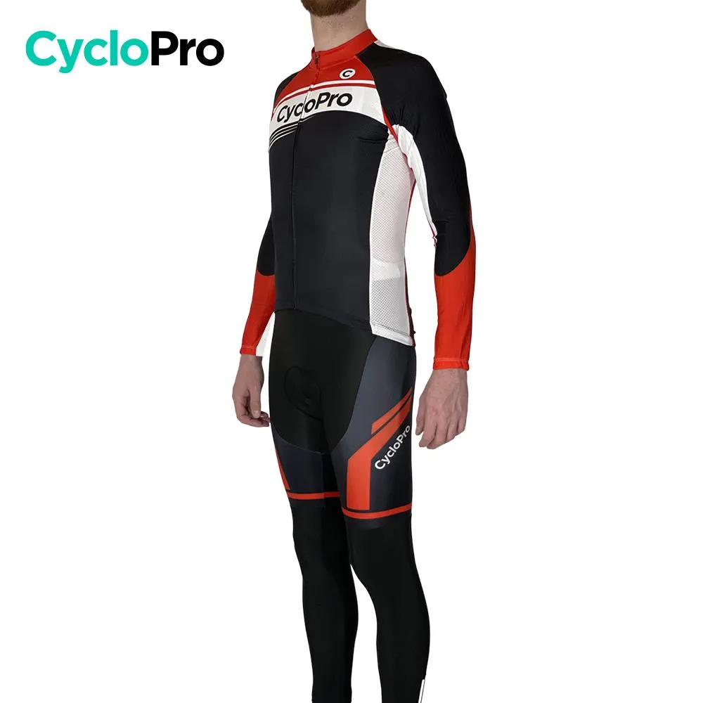 Tenue cycliste hiver rouge - Racing+