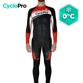 Tenue cycliste hiver rouge - Racing+