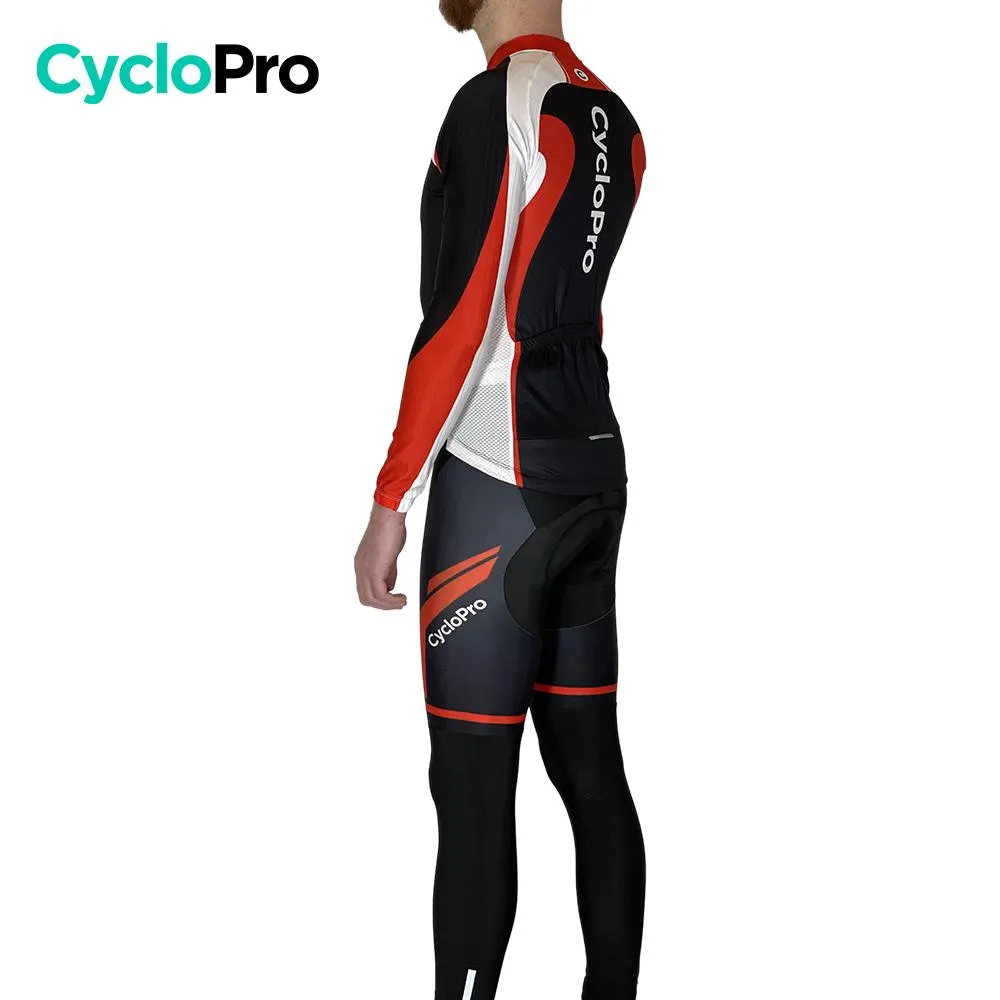 Tenue cycliste hiver rouge - Racing+