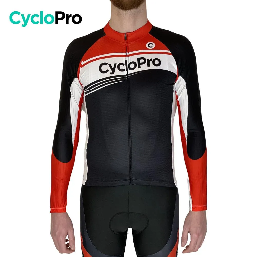 Tenue cycliste hiver rouge - Racing+