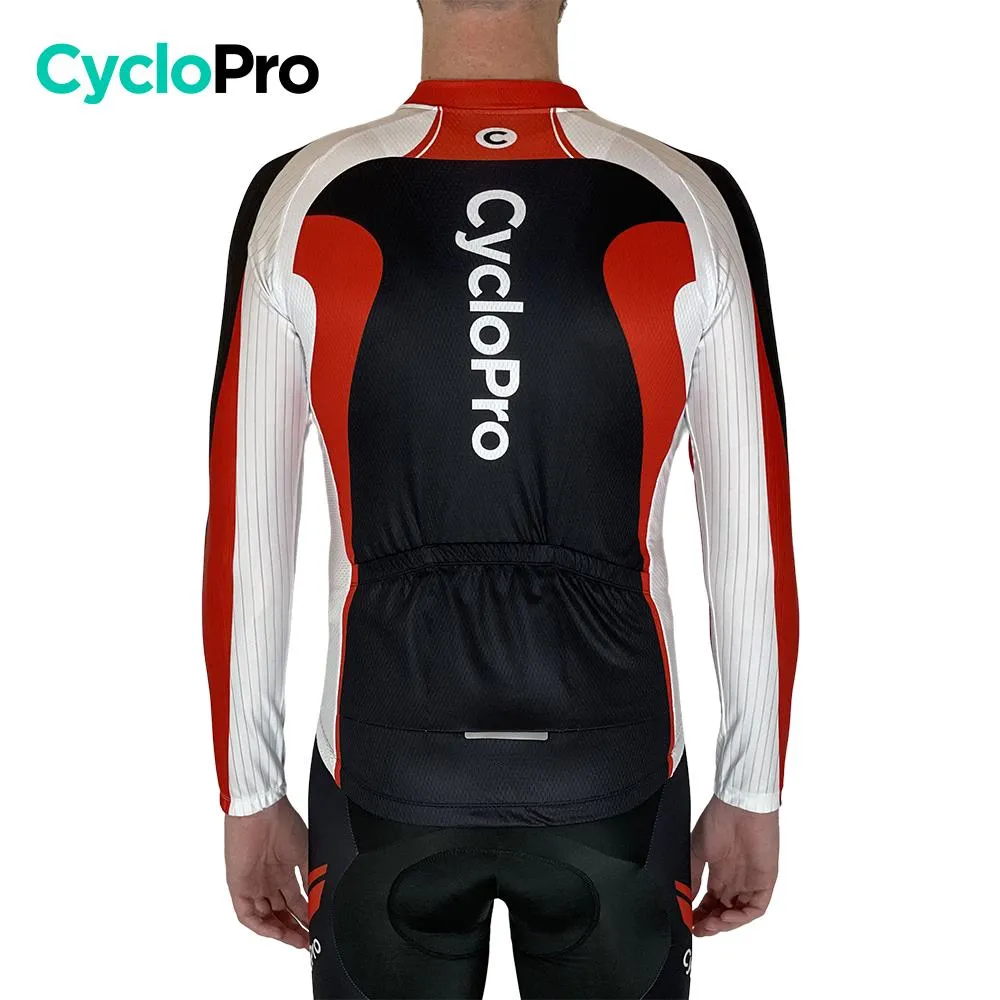 Tenue cycliste hiver rouge - Racing+