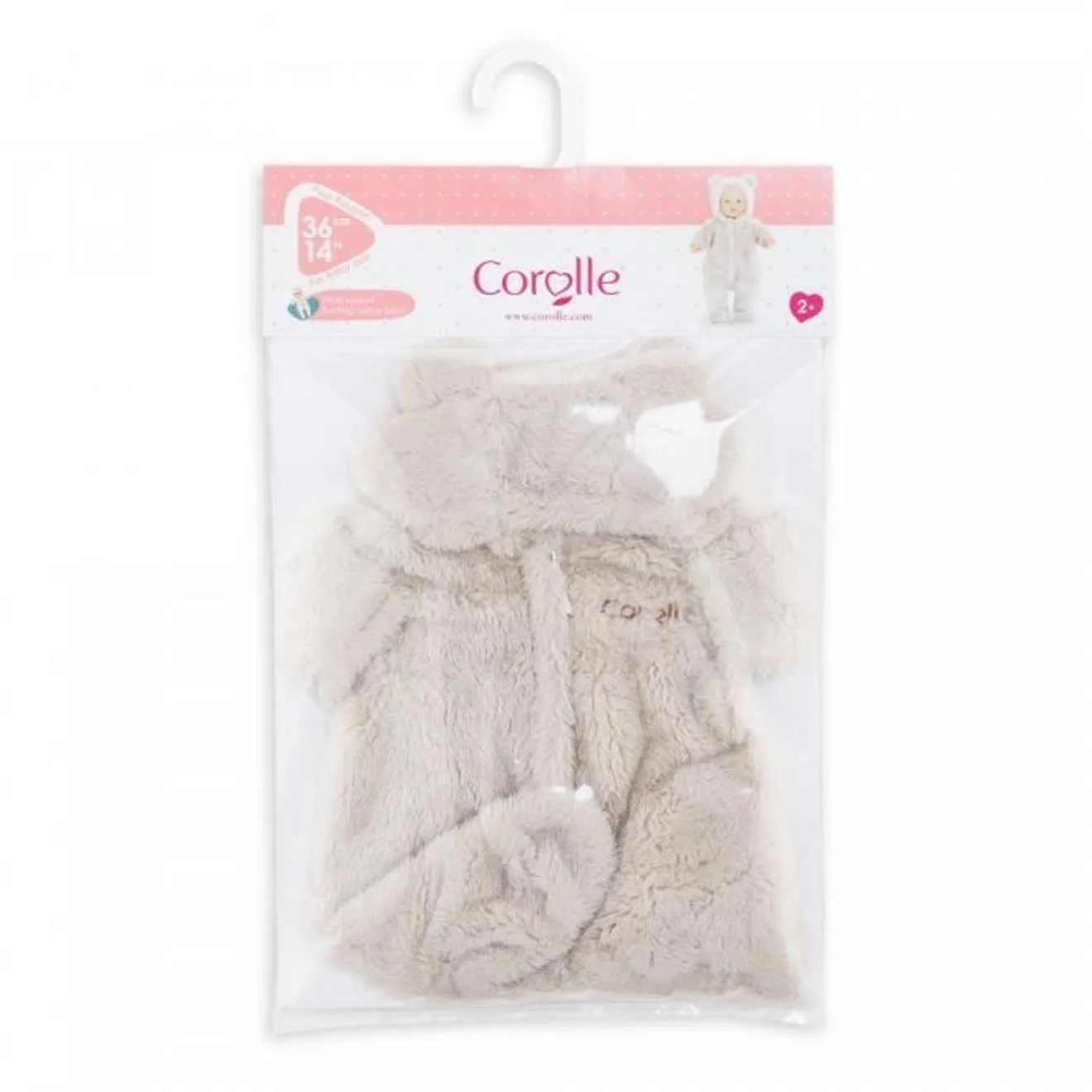 Tenue Pilote Ourson Crème pour Poupon Corolle 36cm - Marque COROLLE - Mixte - A partir de 24 mois blanc - Corolle