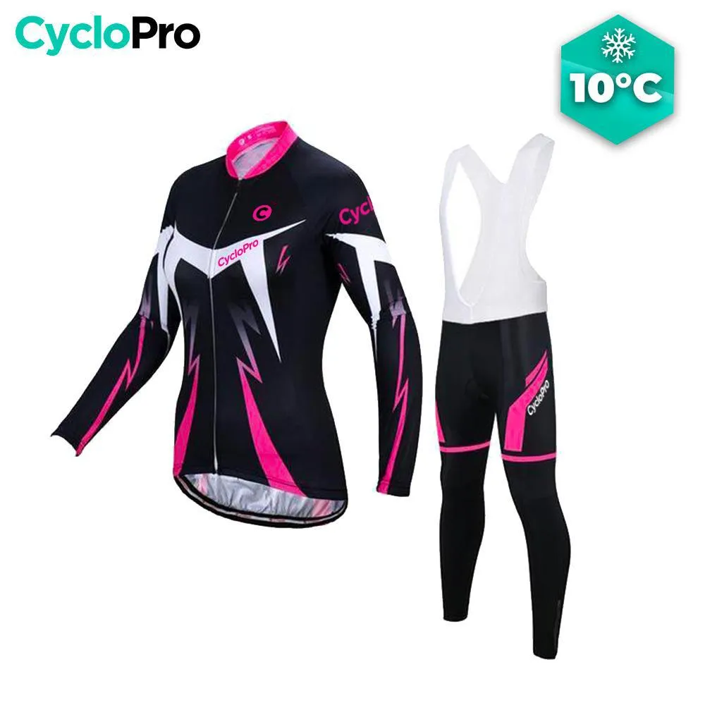 Tenue Vélo Automne Rose - Confort+