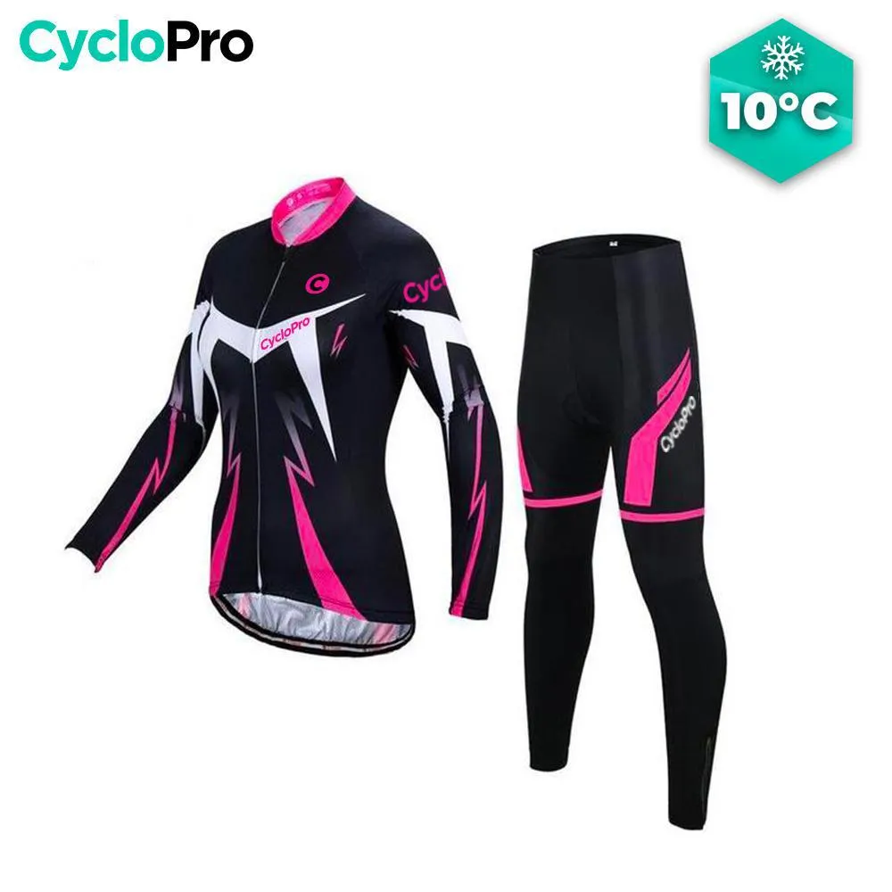 Tenue Vélo Automne Rose - Confort+