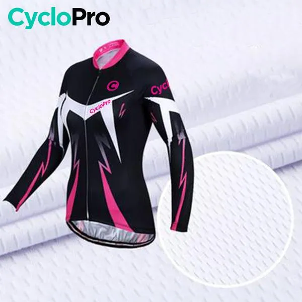 Tenue Vélo Automne Rose - Confort+