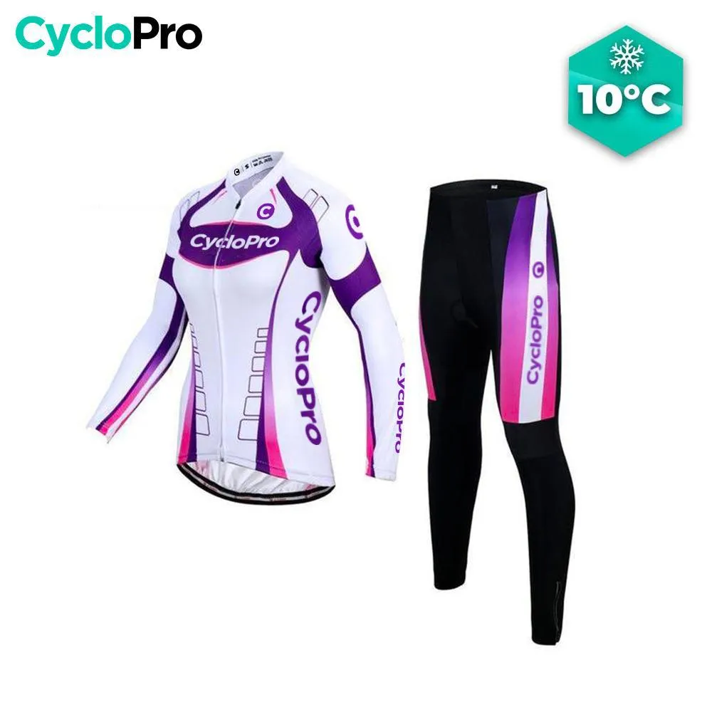 Tenue Vélo Automne Violet - Confort+