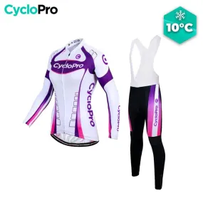 Tenue Vélo Automne Violet - Confort+